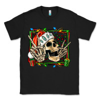 Black Christmas happy skeleton Classic Tee - Jasminsmagicworld
