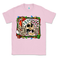 Bubblegum Pink Christmas happy skeleton Classic Tee - Jasminsmagicworld