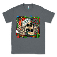 Charcoal Heather Christmas happy skeleton Classic Tee - Jasminsmagicworld