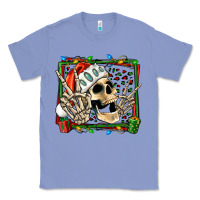Colony Blue Christmas happy skeleton Classic Tee - Jasminsmagicworld