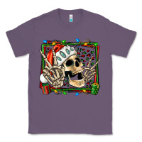 Lavender Christmas happy skeleton Classic Tee - Jasminsmagicworld