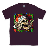 Plum Christmas happy skeleton Classic Tee - Jasminsmagicworld