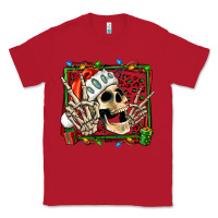 Red Christmas happy skeleton Classic Tee - Jasminsmagicworld