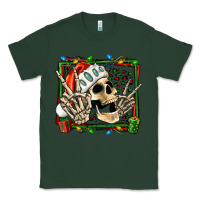 Sports Green Christmas happy skeleton Classic Tee - Jasminsmagicworld
