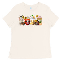 Bone farm animals coffee cups Ladies Tee - texasbilliewilder