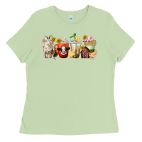 Matcha farm animals coffee cups Ladies Tee - texasbilliewilder