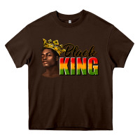Chocolate Brown afro man black king Heavy Core Tee - texasbilliewilder