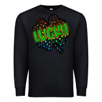 Black lucky st patrick s day Premium Sweatshirt - Artiststas