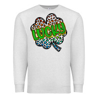 Oatmeal Heather lucky st patrick s day Premium Sweatshirt - Artiststas
