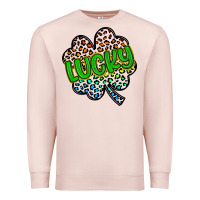 Pale Pink lucky st patrick s day Premium Sweatshirt - Artiststas