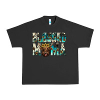 Pigment Black blessed mama Urban Heavy Tee - JahusDesignShop