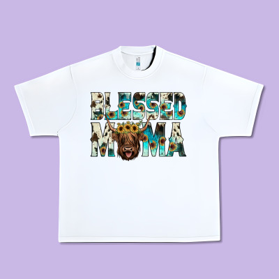 Blessed Mama Urban Heavy Tee Designed By Jahusdesignshop