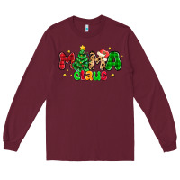 Burgundy mama claus Long Sleeve Tee - NancyCooperArtShop
