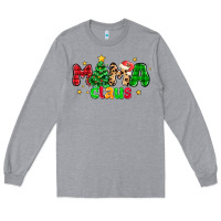 Heather Grey mama claus Long Sleeve Tee - NancyCooperArtShop