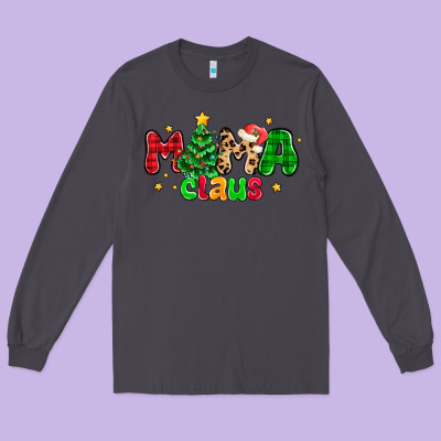 Mama Claus Long Sleeve Tee Designed By Nancycooperartshop