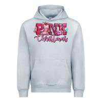 Heather Grey pink christmas Urban Hoodie - CowGirlArtShop
