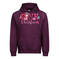 Mauve Wine pink christmas Urban Hoodie - CowGirlArtShop