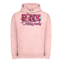 Pigment Salmon pink christmas Urban Hoodie - CowGirlArtShop