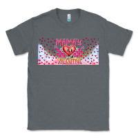 Charcoal Heather Mama is Valentine 16oz Classic Tee - CowhideDigitalArt