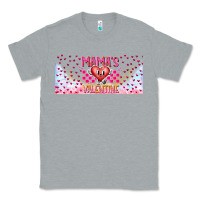 Heather Grey Mama is Valentine 16oz Classic Tee - CowhideDigitalArt