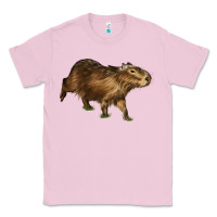 Bubblegum Pink Capybara Classic Tee - LillyAllenDesigns