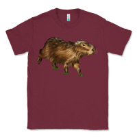 Burgundy Capybara Classic Tee - LillyAllenDesigns