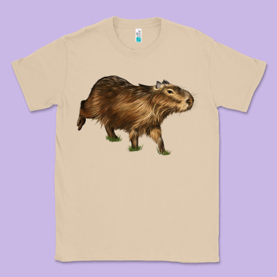 Capybara Classic Tee Designed By Lillyallendesigns