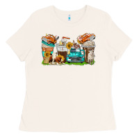 Bone farm truck coffee cups Ladies Tee - texasbilliewilder