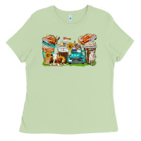 Matcha farm truck coffee cups Ladies Tee - texasbilliewilder