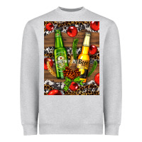 Beer Bottles With Wheat And Barley Heavyweight Sweatshirt | Teevron