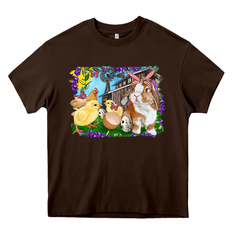 Easter Farm Chicks And Bunny Heavy Core Tee by RanaPortraitStore | Teevron