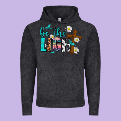 Be The Light Vintage Hoodie Designed By Adodesignshop