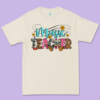 Music Teacher Premium Tee Designed By Zillion Design Studio
