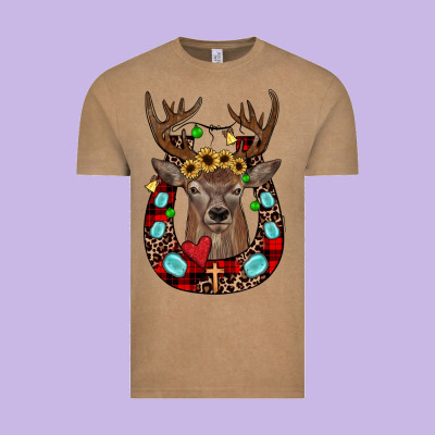 Christmas Horseshoe Vintage Tee Designed By Jahusdesignshop