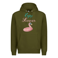 Army Green Enjoy Summer Premium Hoodie - Bettercallsaul
