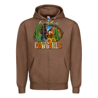 Chestnut long live cowgirls Zipper Hoodie - NancyCooperArtShop