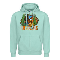 Seafoam long live cowgirls Zipper Hoodie - NancyCooperArtShop