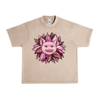 French Oak sunflower leopard Urban Heavy Tee - JahusDesignShop