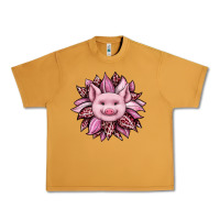 Peanut Butter sunflower leopard Urban Heavy Tee - JahusDesignShop
