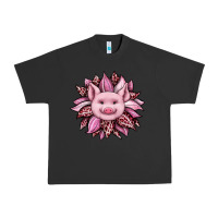 Pigment Black sunflower leopard Urban Heavy Tee - JahusDesignShop