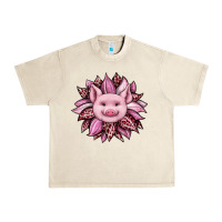 Sandshell sunflower leopard Urban Heavy Tee - JahusDesignShop