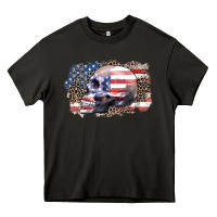 Asphalt american skull Heavy Core Tee - Zillion Design Studio