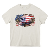 Cream american skull Heavy Core Tee - Zillion Design Studio