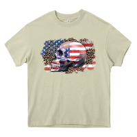 Mossy american skull Heavy Core Tee - Zillion Design Studio