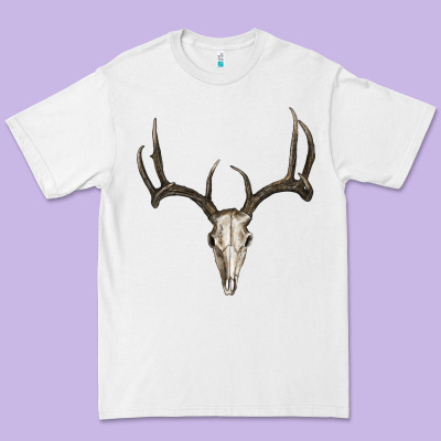 Deer Skull Premium Tee Designed By Ranaportraitstore