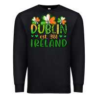 Black dublin ireland st patrick s day Premium Sweatshirt - Artiststas
