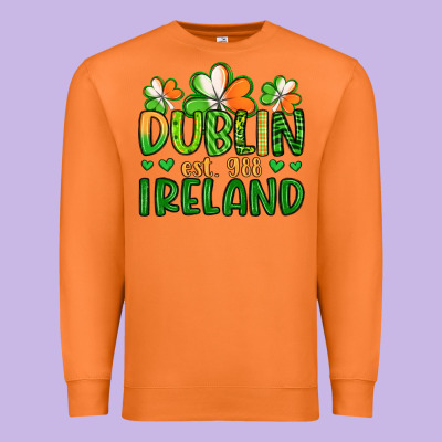 Dublin Ireland St Patrick S Day Premium Sweatshirt Designed By Artiststas