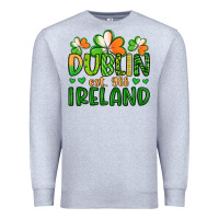 Heather Grey dublin ireland st patrick s day Premium Sweatshirt - Artiststas