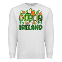 Oatmeal Heather dublin ireland st patrick s day Premium Sweatshirt - Artiststas