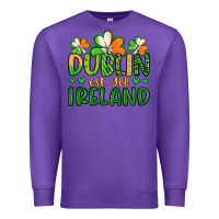 Purple dublin ireland st patrick s day Premium Sweatshirt - Artiststas